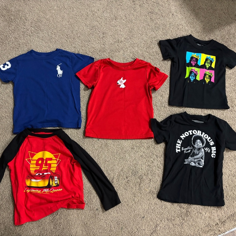 Boys Toddler Shirts ( 5 shirts ) Size 2-3T